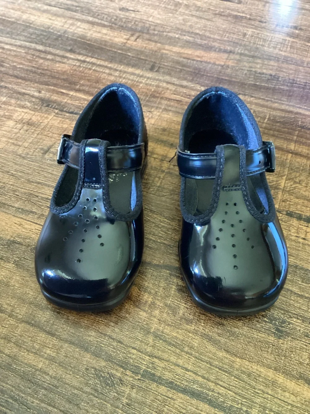 Vintage Wee Walker Black Patent Mary Jane Shoes Size 3 Toddler Girl